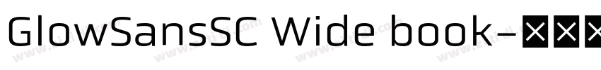 GlowSansSC Wide book字体转换